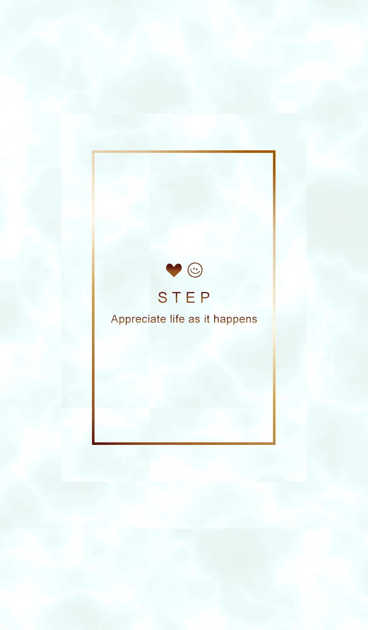 [LINE着せ替え] 今を楽しみ♬大切に♥大理石グリーン13_1の画像1