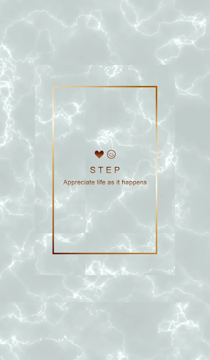 [LINE着せ替え] 今を楽しみ♬大切に♥大理石グリーン15_2の画像1