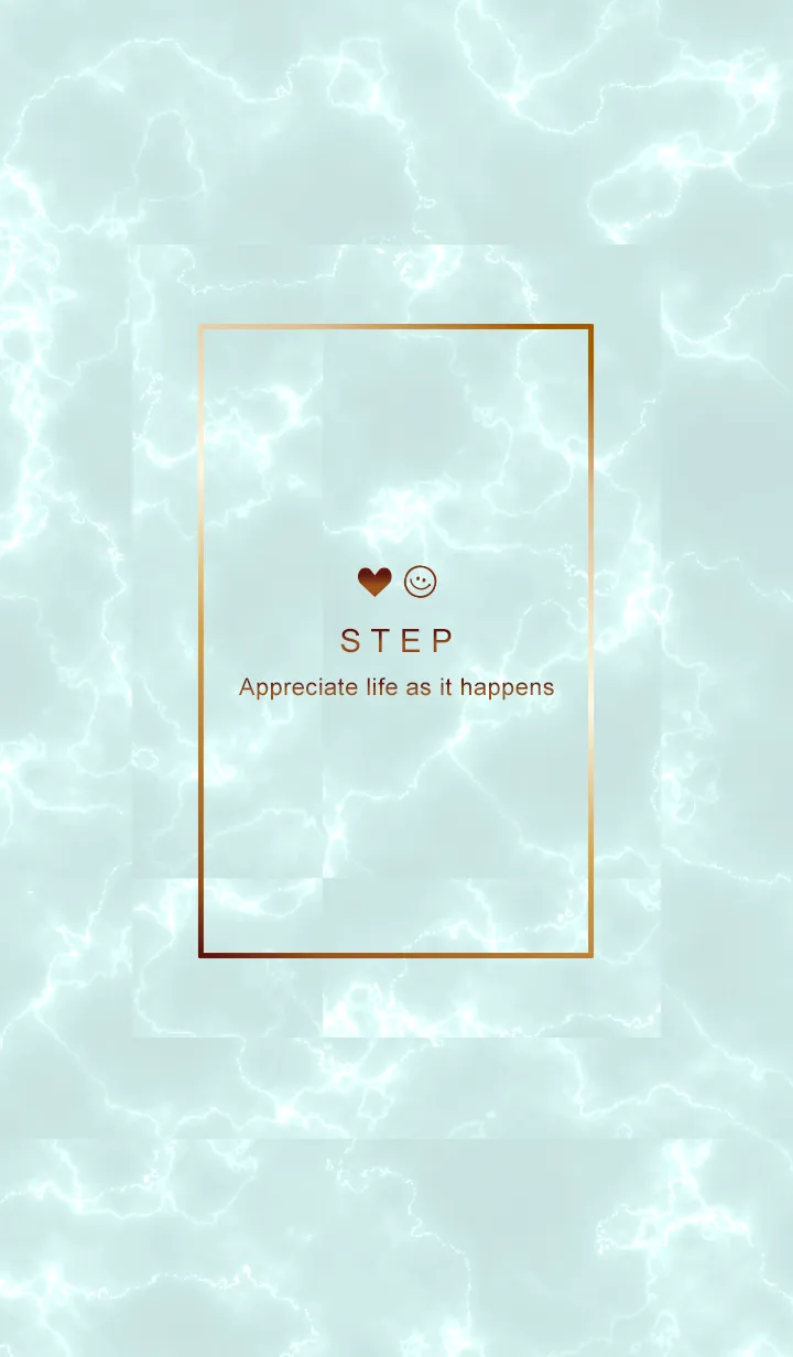 [LINE着せ替え] 今を楽しみ♬大切に♥大理石グリーン16_1の画像1