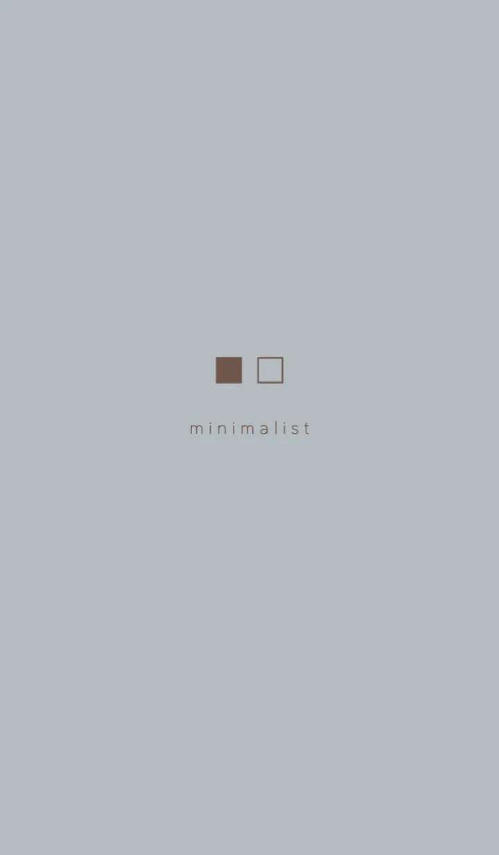 [LINE着せ替え] Minimalist Square #ブルーグレージュの画像1