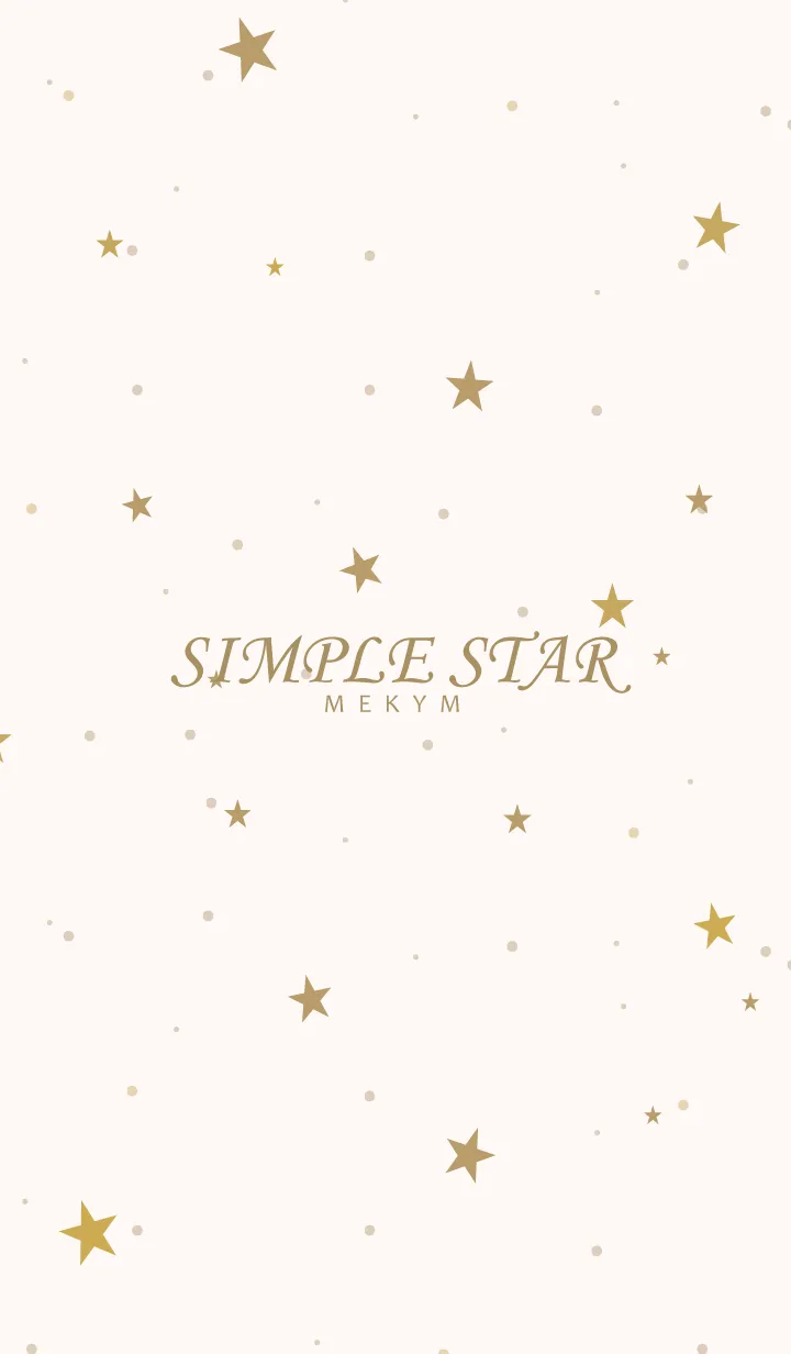 [LINE着せ替え] SIMPLE STAR - NATURAL YELLOW - 41の画像1