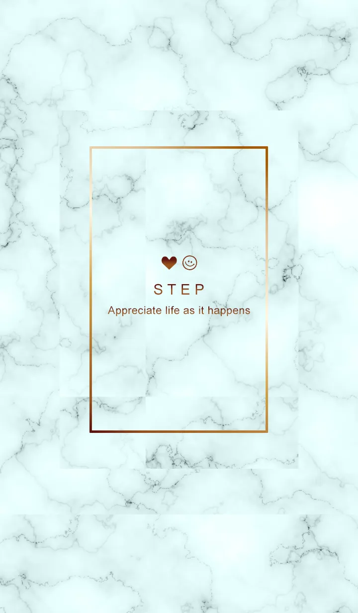 [LINE着せ替え] 今を楽しみ♬大切に♥大理石グリーン21_1の画像1