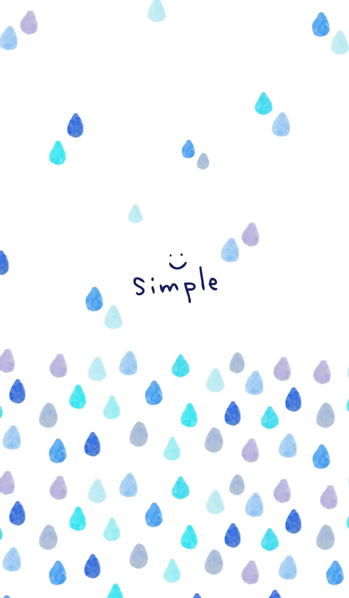 [LINE着せ替え] スマイル たくさん雫3の画像1