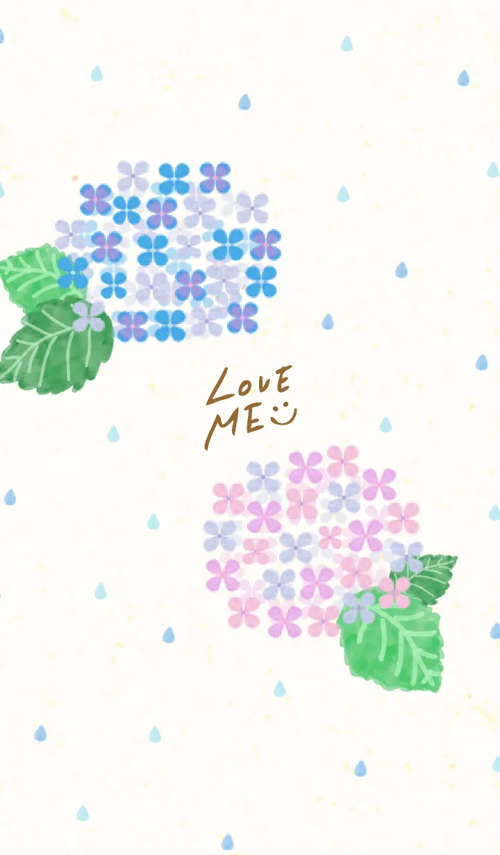 [LINE着せ替え] 紫陽花スマイル25の画像1