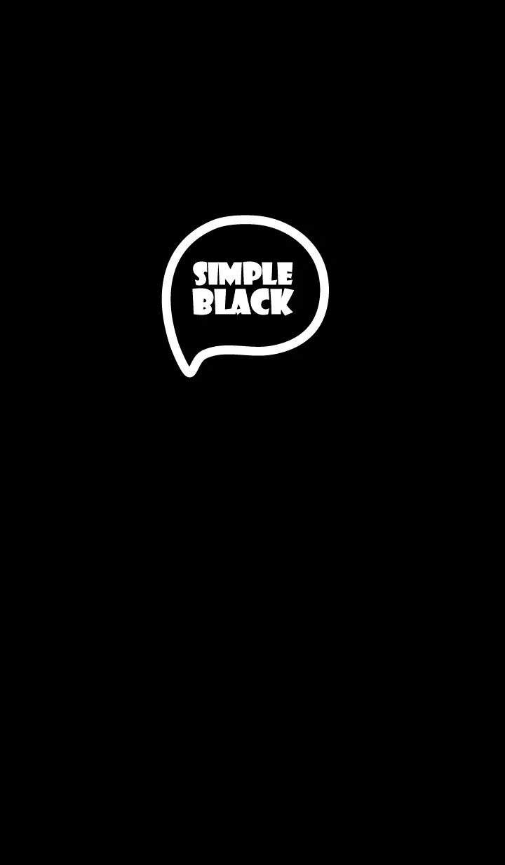 [LINE着せ替え] Love Black Theme Ver.8 (JP)の画像1