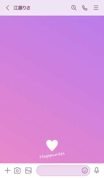 [LINE着せ替え] Small Heart *Pink&Purple*の画像3