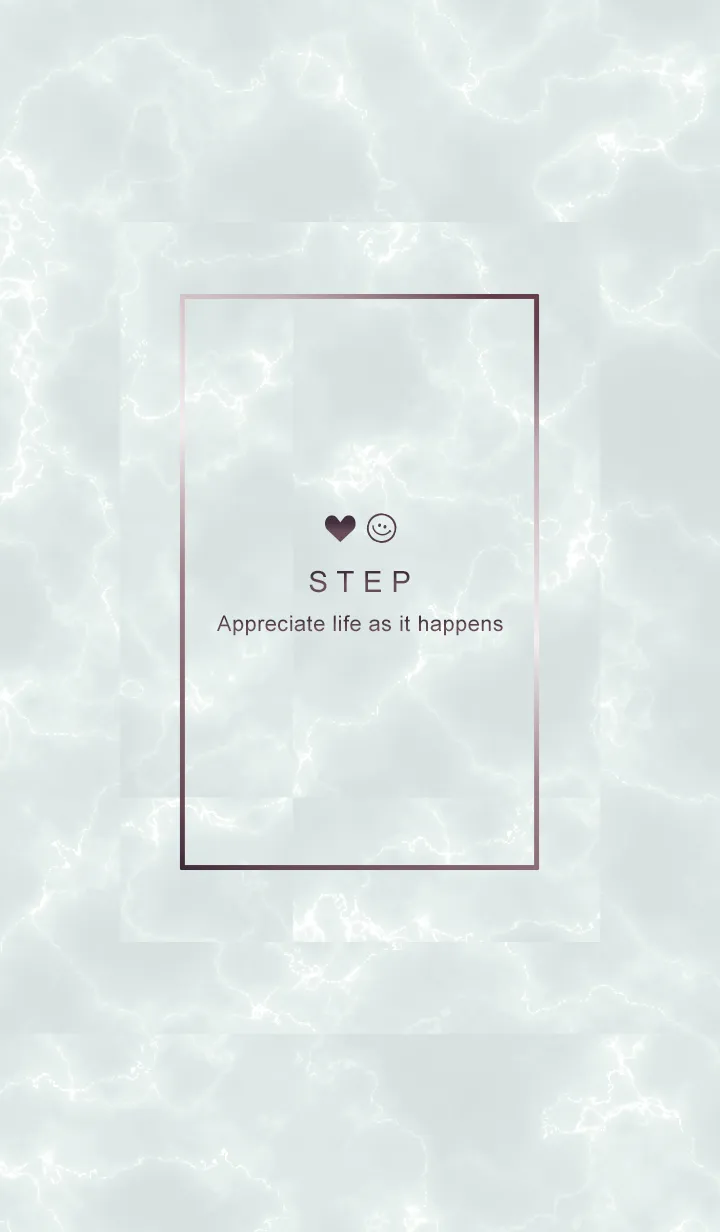 [LINE着せ替え] 今を楽しみ♬大切に♥大理石グレー26_1の画像1