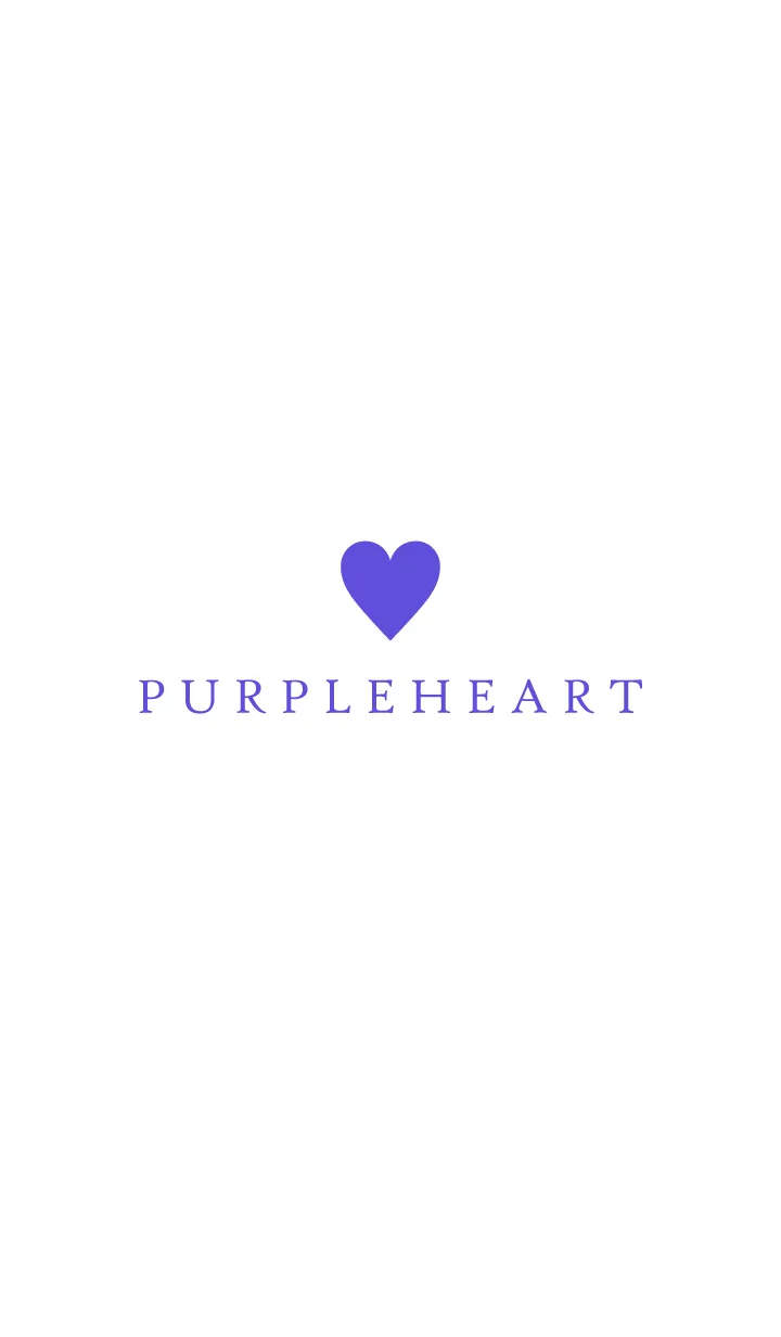 [LINE着せ替え] PURPLE HEART WHITE - 3 -の画像1