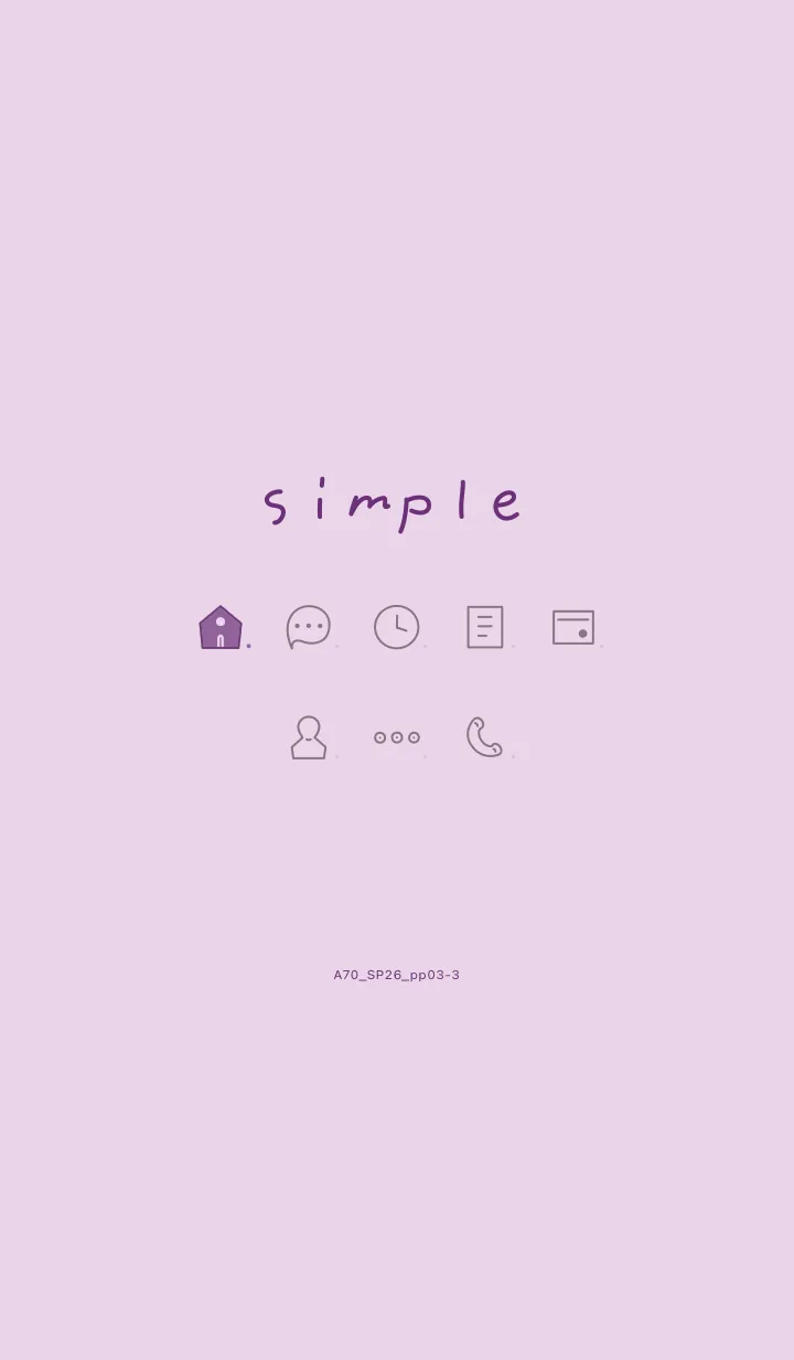 [LINE着せ替え] A71.26_パープル3-3の画像1