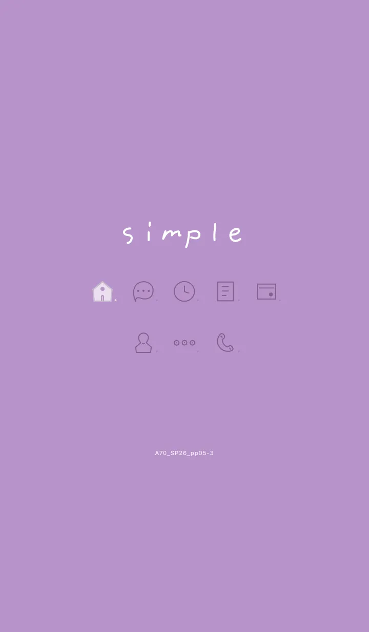 [LINE着せ替え] A71.26_パープル5-3の画像1