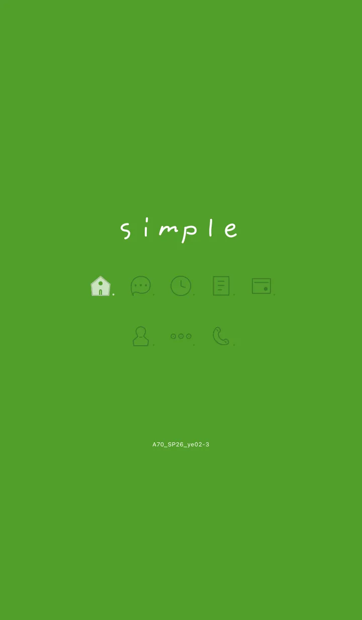 [LINE着せ替え] A71.26_イエロー2-3の画像1