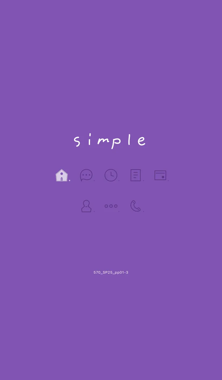 [LINE着せ替え] 571.25_パープル1-3の画像1