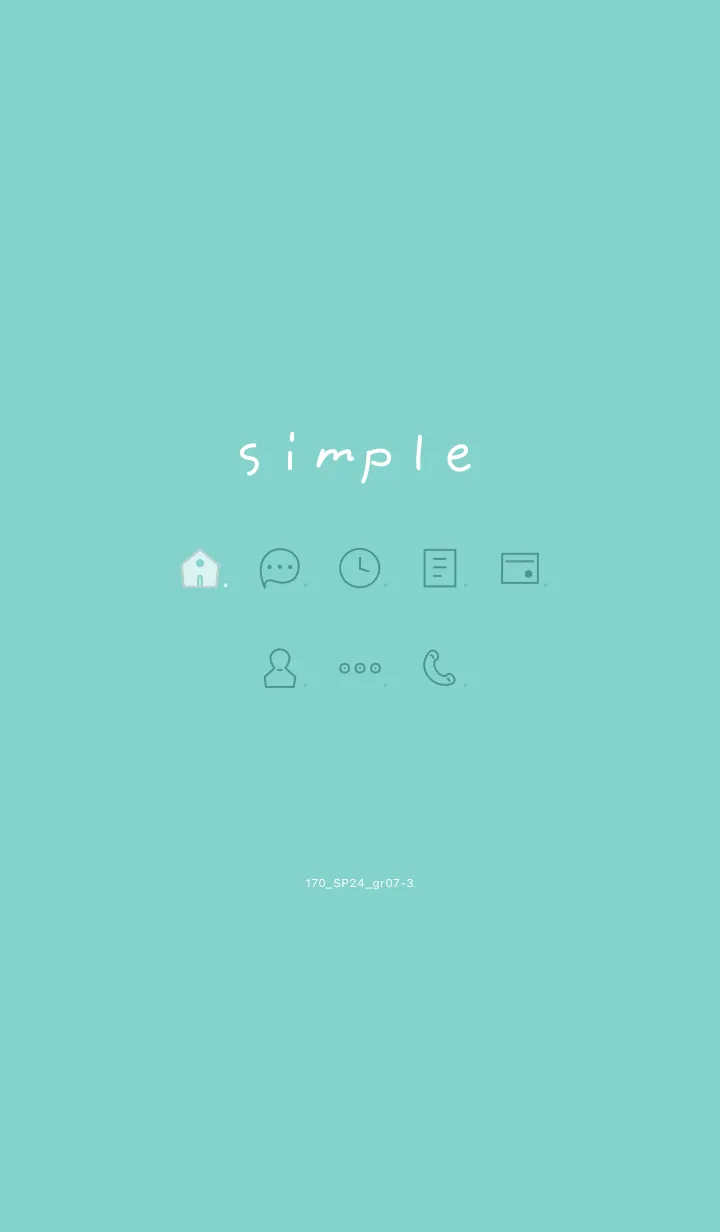 [LINE着せ替え] 171.24_グリーン7-3の画像1