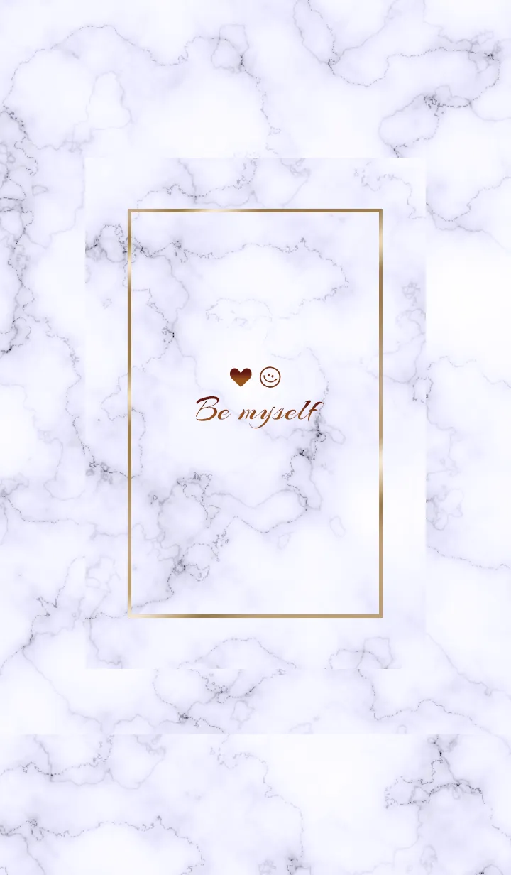 [LINE着せ替え] 「私らしく♬」♥大理石パープル02_1の画像1