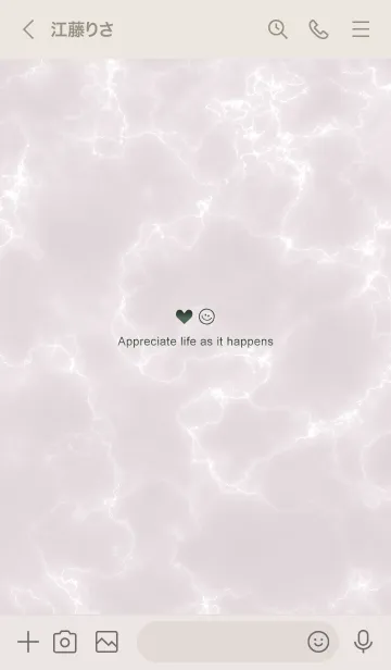 [LINE着せ替え] 今を楽しみ♬大切に♥大理石ピンク32_1の画像3