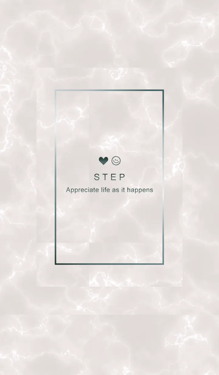 [LINE着せ替え] 今を楽しみ♬大切に♥大理石ブラウン33_1の画像1