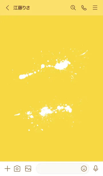 [LINE着せ替え] The シンプル イエロー No.1-02の画像3