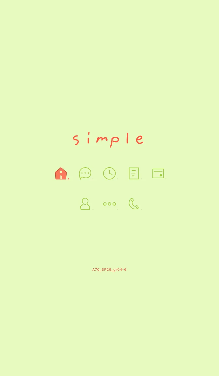 [LINE着せ替え] A71.26_グリーン4-6の画像1
