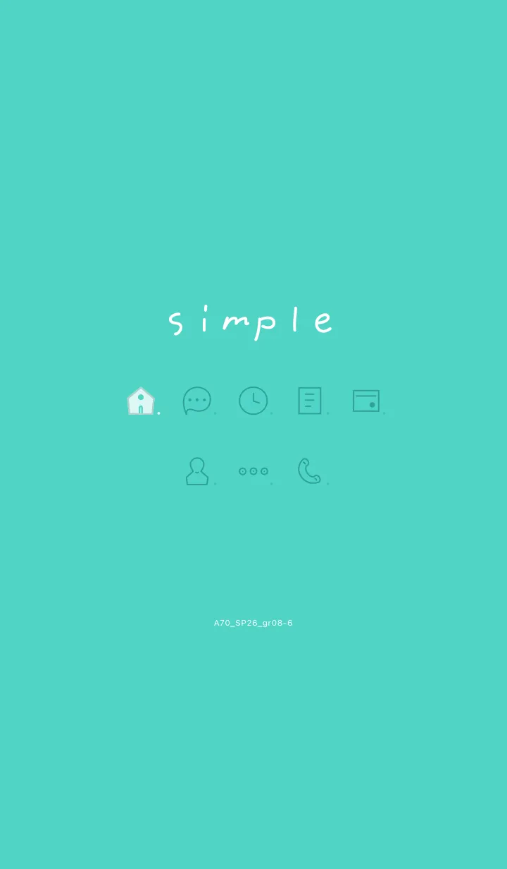 [LINE着せ替え] A71.26_グリーン8-6の画像1