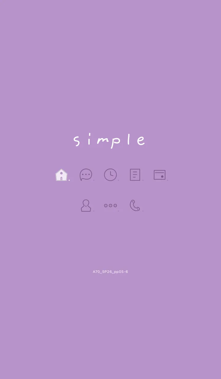 [LINE着せ替え] A71.26_パープル5-6の画像1