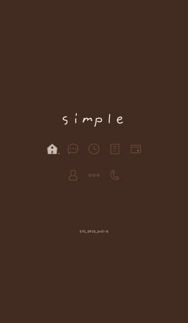 [LINE着せ替え] 571.25_ブラウン1-6の画像1