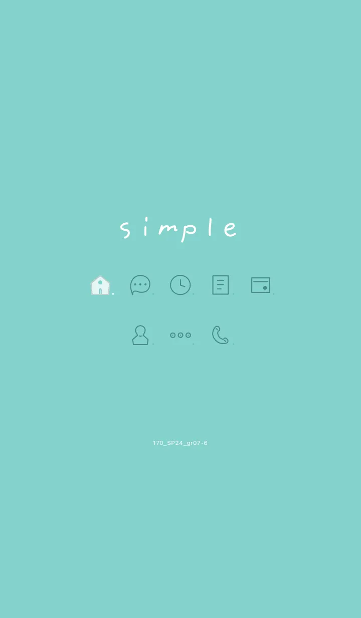 [LINE着せ替え] 171.24_グリーン7-6の画像1