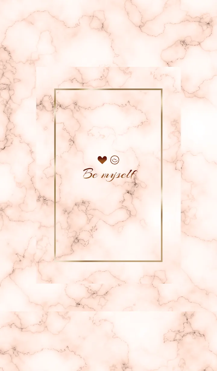 [LINE着せ替え] 「私らしく♬」♥大理石ブオレンジ09_1の画像1