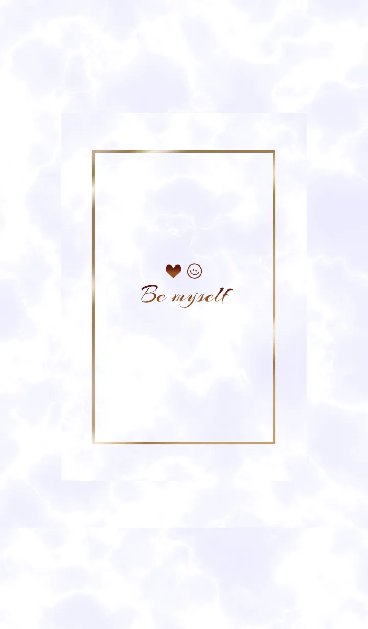 [LINE着せ替え] 「私らしく♬」♥大理石パープル10_1の画像1