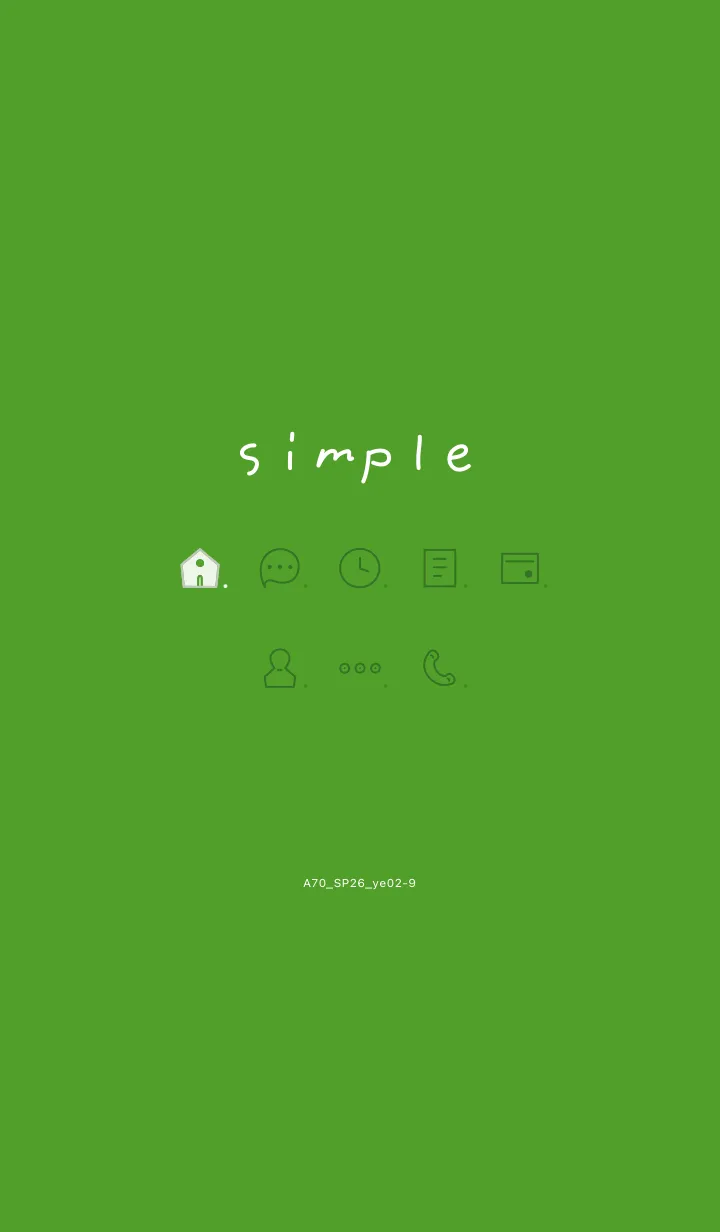 [LINE着せ替え] A71.26_イエロー2-9の画像1