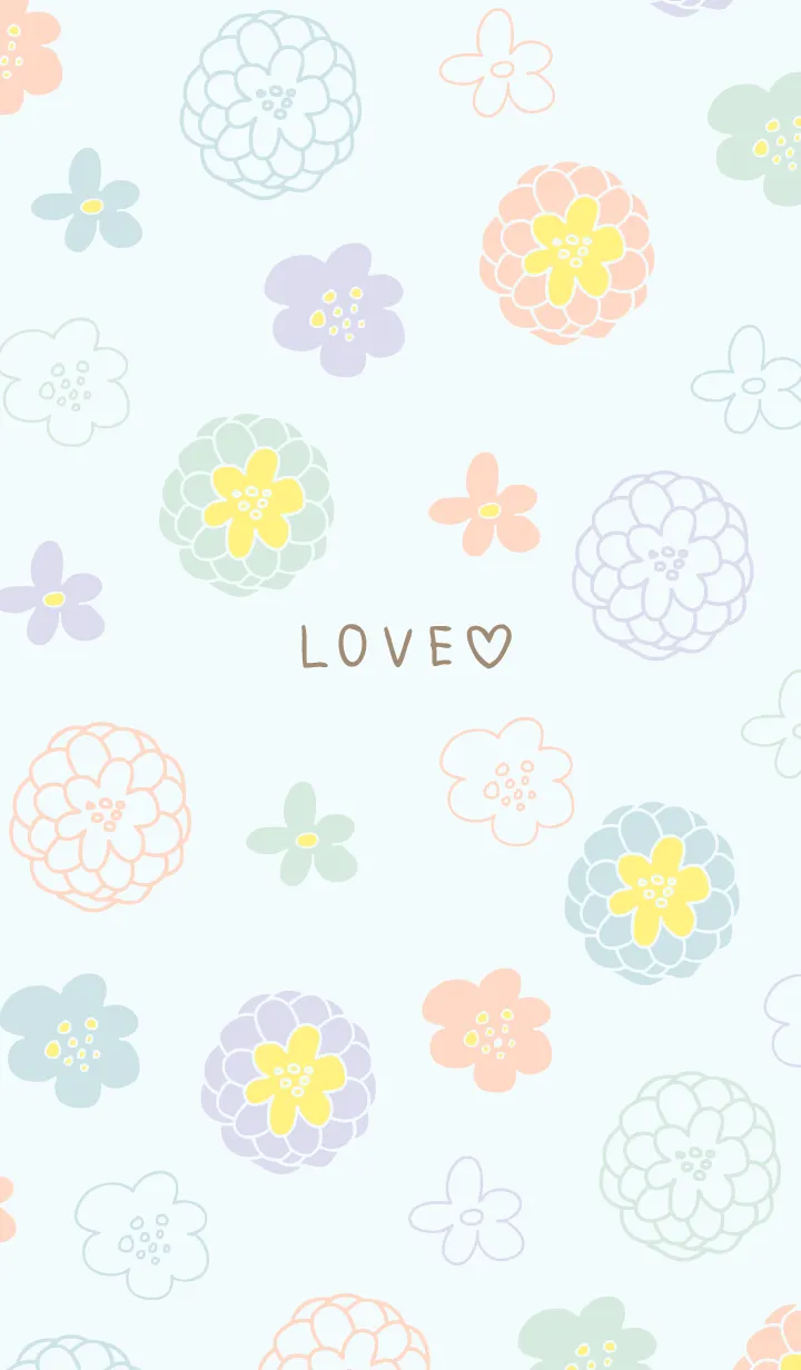 [LINE着せ替え] カラフル大人お花20の画像1