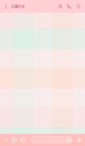 [LINE着せ替え] くすみチェック柄14の画像3