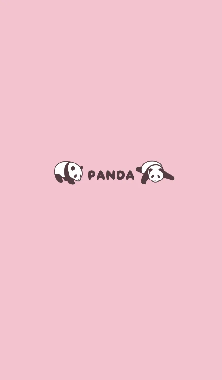 [LINE着せ替え] ジャイアントパンダの着せかえ【ピンク】の画像1
