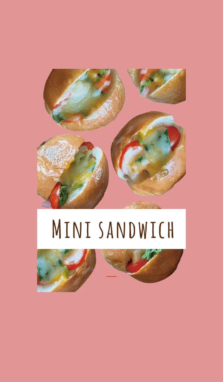 [LINE着せ替え] 赤 : ミニサンドイッチの画像1