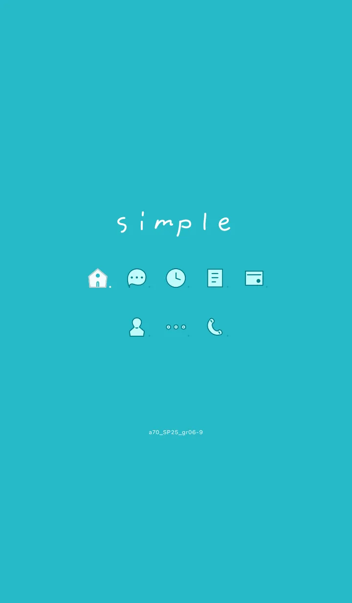 [LINE着せ替え] a71_25_グリーン6-9の画像1