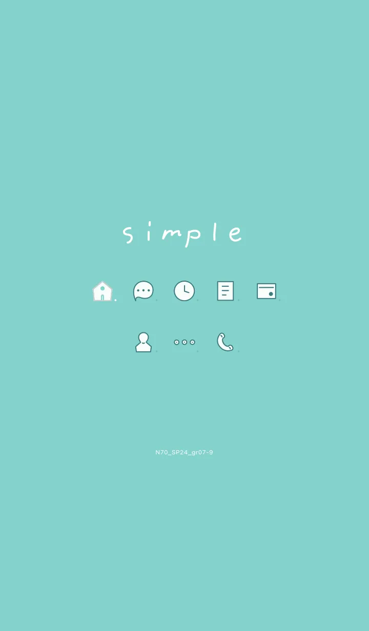 [LINE着せ替え] N71_24_グリーン7-9の画像1