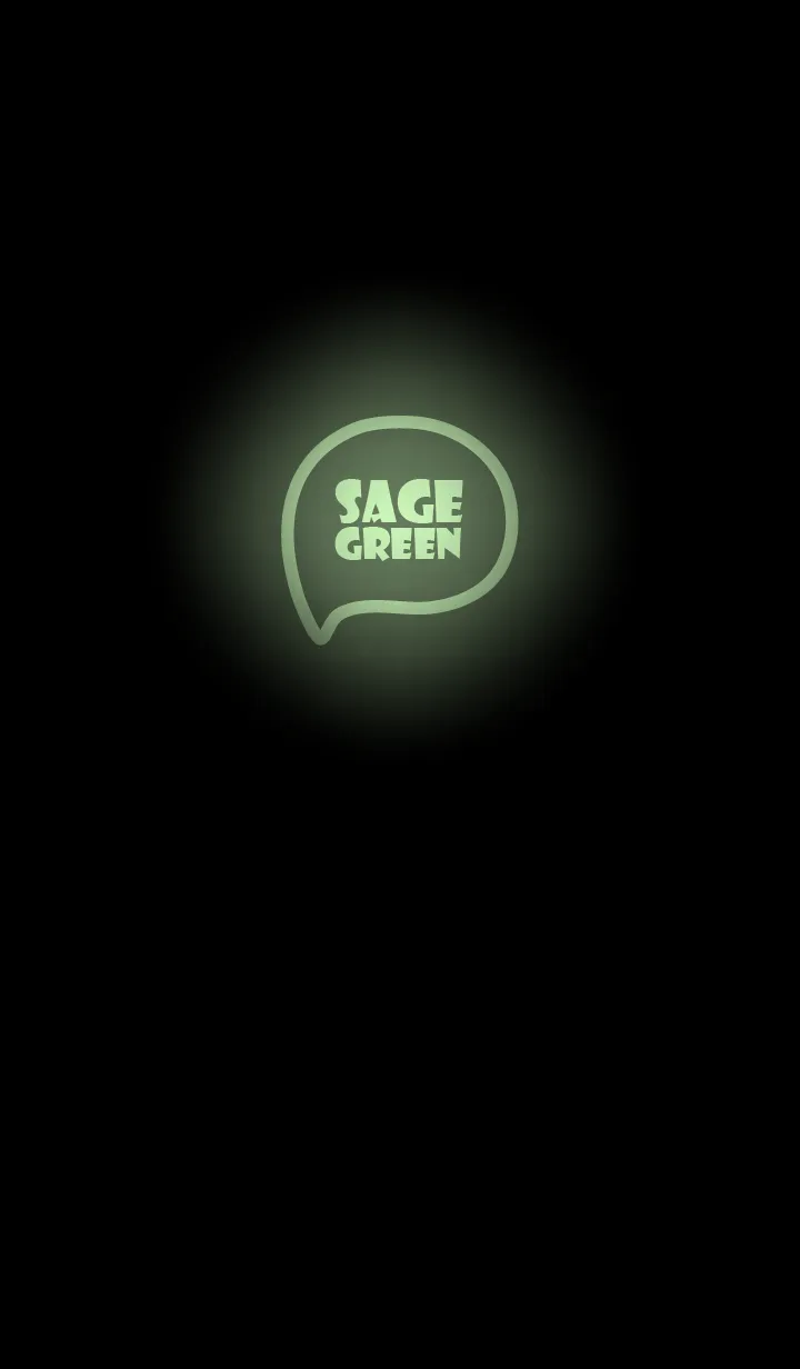 [LINE着せ替え] Sage Green  Neon Theme Ver.8 (JP)の画像1