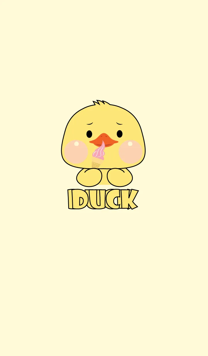 [LINE着せ替え] Simple Duck  Love Food Theme (JP)の画像1