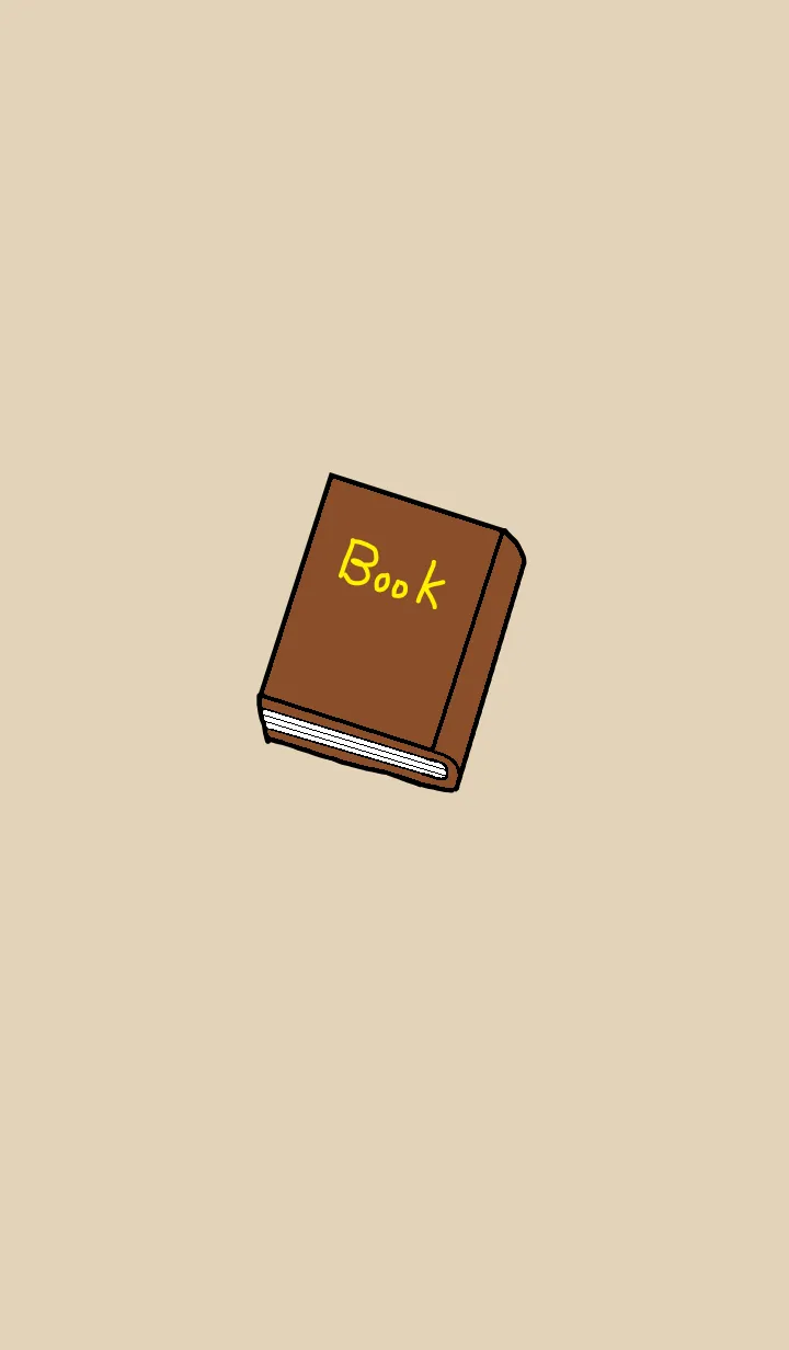 [LINE着せ替え] 本好き ベージュの画像1