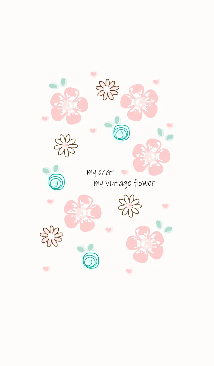 [LINE着せ替え] My chat my vintage flower 70の画像1