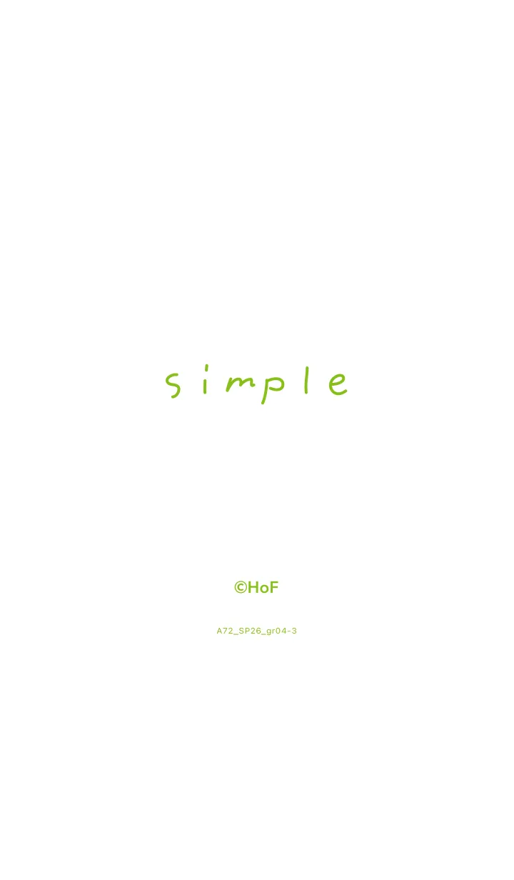 [LINE着せ替え] A72.26_グリーン4-3の画像1