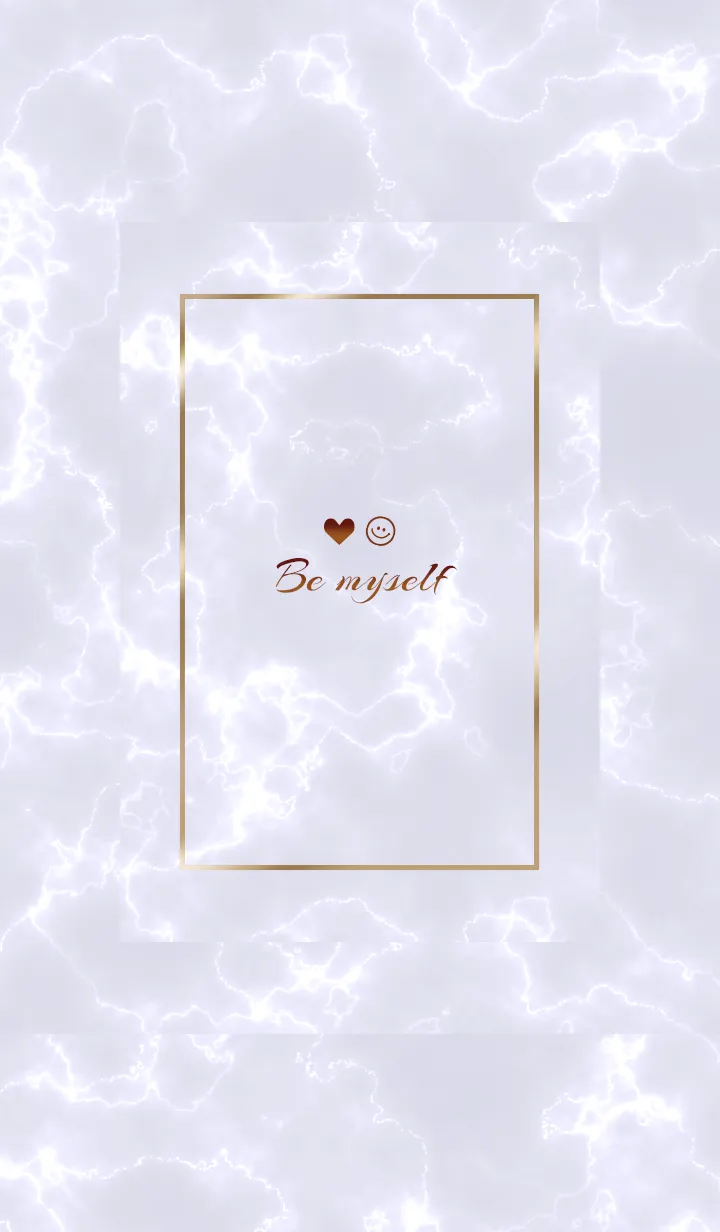 [LINE着せ替え] 「私らしく♬」♥大理石パープルグレー19_1の画像1