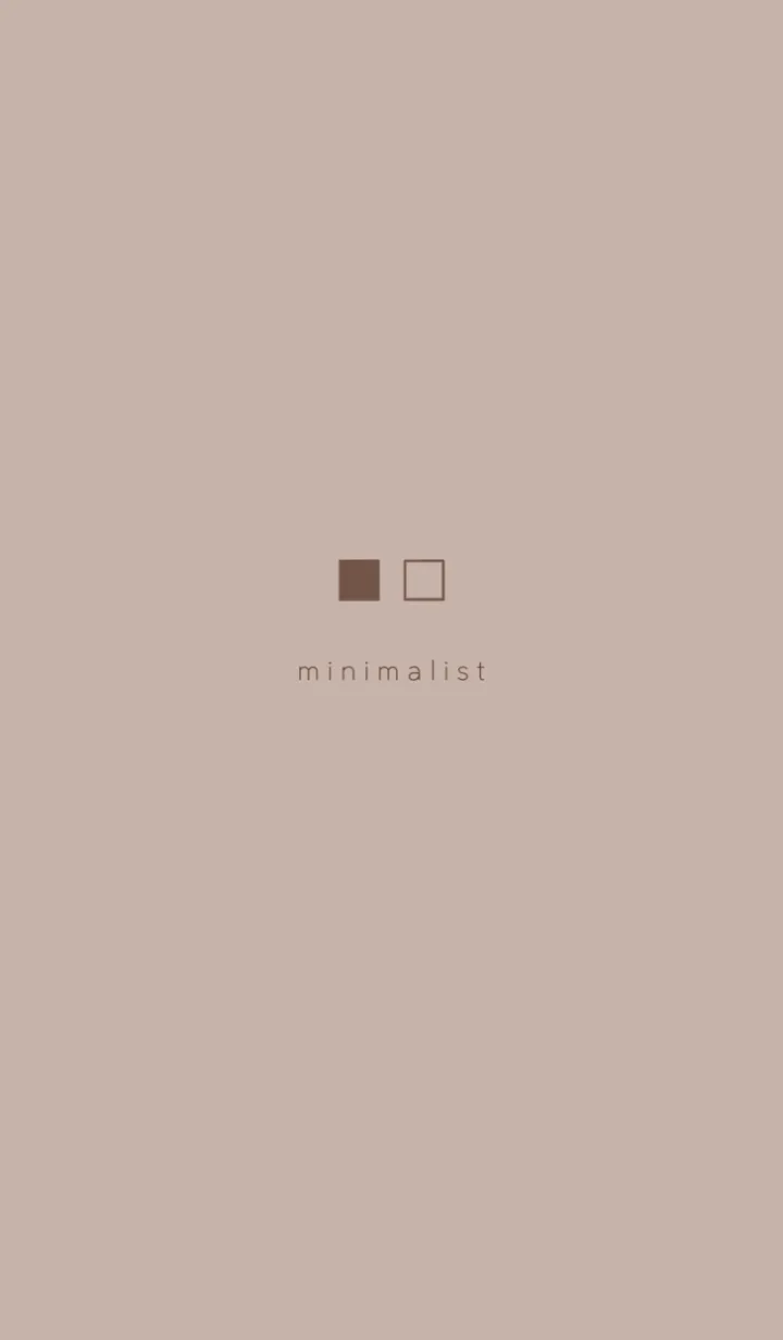 [LINE着せ替え] Minimalist Square #ベージュ 1の画像1