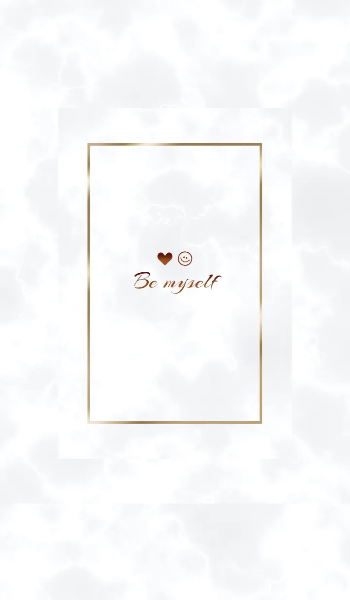 [LINE着せ替え] 「私らしく♬」♥大理石グレー18_1の画像1