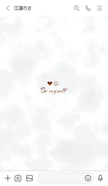 [LINE着せ替え] 「私らしく♬」♥大理石グレー18_1の画像3