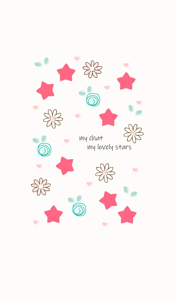 [LINE着せ替え] My chat my lovely stars (Pink ver.) 17の画像1