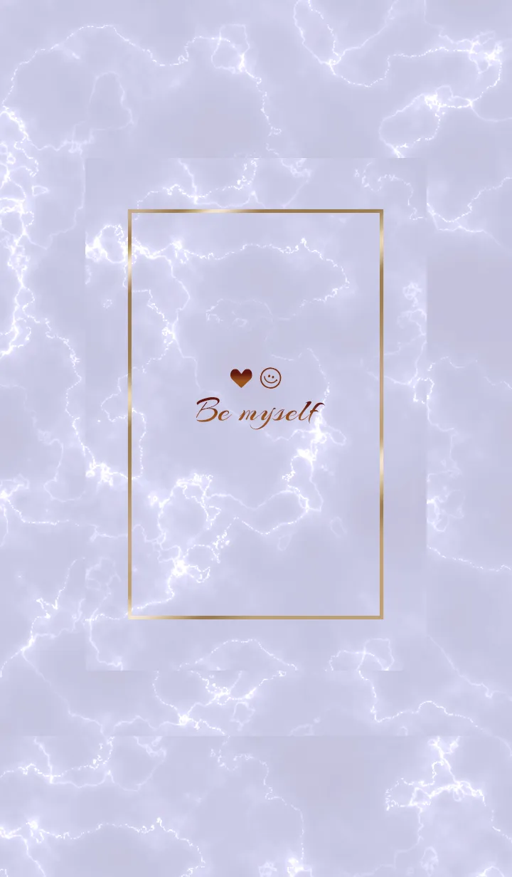 [LINE着せ替え] 「私らしく♬」♥大理石パープルー20_1の画像1