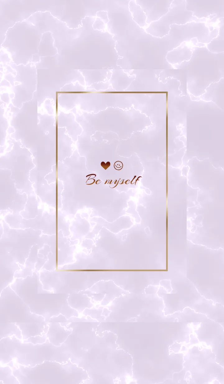 [LINE着せ替え] 「私らしく♬」♥大理石パープルグレー21_1の画像1