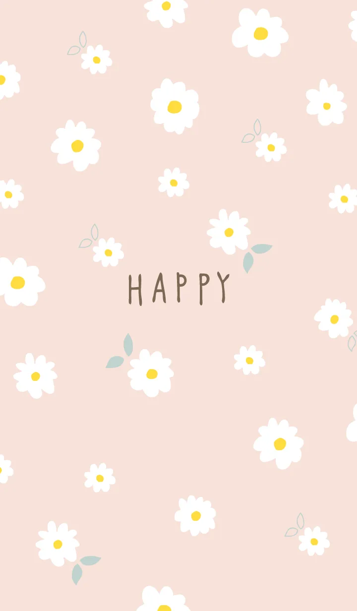 [LINE着せ替え] 白い花と時々はっぱ6の画像1