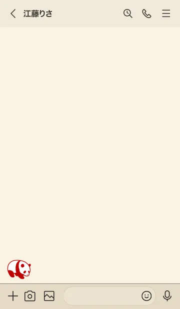 [LINE着せ替え] ジャイアントパンダの着せかえ【レッド】の画像3