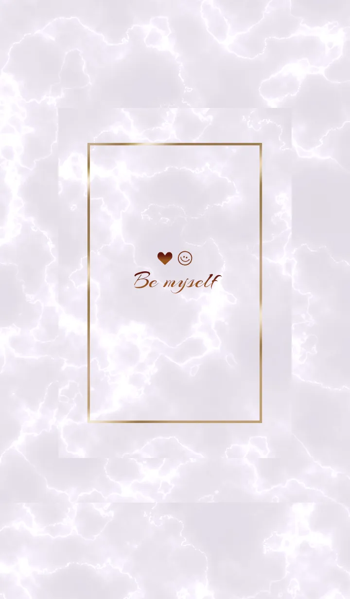 [LINE着せ替え] 「私らしく♬」♥大理石パープルグレー22_1の画像1